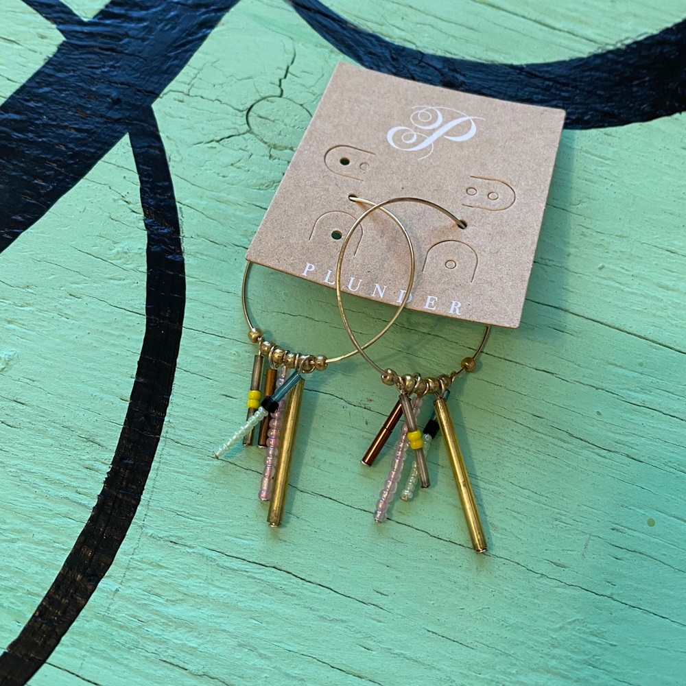 Gold hoop earrings
